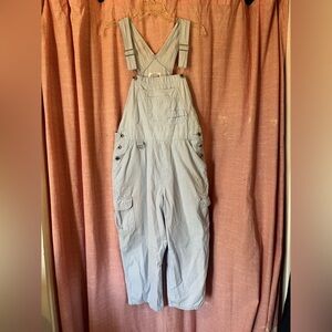 Women's Casual Gray Denim Overalls